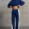 Pantaloni della tuta a gamba larga in blu navy Pantaloni della tuta a gamba larga in blu navy