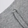Pantaloni jogger in maglia a vita media e gamba larga in grigio Pantaloni jogger in maglia a vita media e gamba larga in grigio