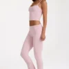 Pantaloni svasati a vita media in Modal color Blush Pantaloni svasati a vita media in Modal color Blush
