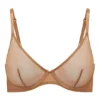 Reggiseno a balconcino a strato singolo in morbida rete Intimates color Mandorla Reggiseno a balconcino a strato singolo in morbida rete Intimates color Mandorla