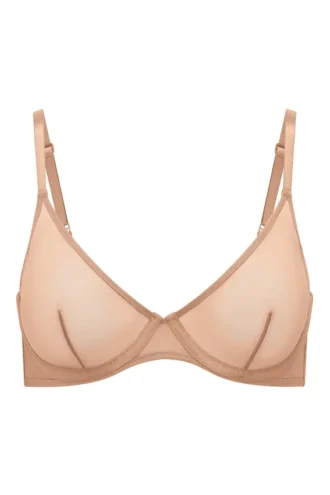 Reggiseno a balconcino a strato singolo in morbida rete Intimates color pesca caldo Reggiseno a balconcino a strato singolo in morbida rete Intimates color pesca caldo