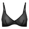 Reggiseno a balconcino a strato singolo in morbida rete Intimates, nero Reggiseno a balconcino a strato singolo in morbida rete Intimates, nero