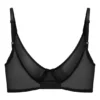Reggiseno a balconcino a strato singolo in morbida rete Intimates, nero Reggiseno a balconcino a strato singolo in morbida rete Intimates, nero