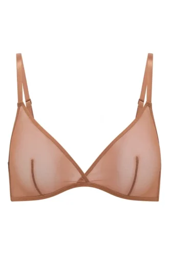 Reggiseno a triangolo monostrato in morbida rete Intimates color miele Reggiseno a triangolo monostrato in morbida rete Intimates color miele