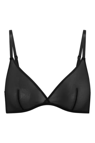 Reggiseno a triangolo monostrato in morbida rete Intimates, nero