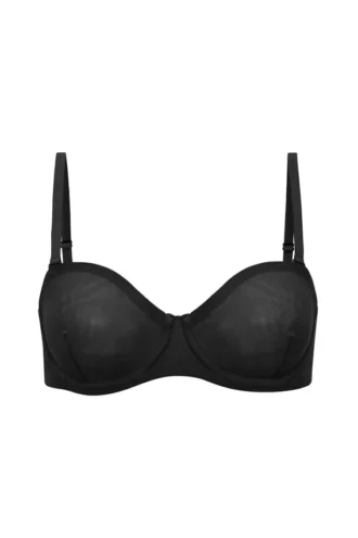 Reggiseno senza spalline Intimates in morbida rete, nero Reggiseno senza spalline Intimates in morbida rete, nero