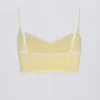 Reggiseno sportivo a contrasto con scollo a cuore Soft Active in giallo tenue Reggiseno sportivo a contrasto con scollo a cuore Soft Active in giallo tenue