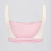 Reggiseno sportivo a contrasto in rosa pallido melange Reggiseno sportivo a contrasto in rosa pallido melange