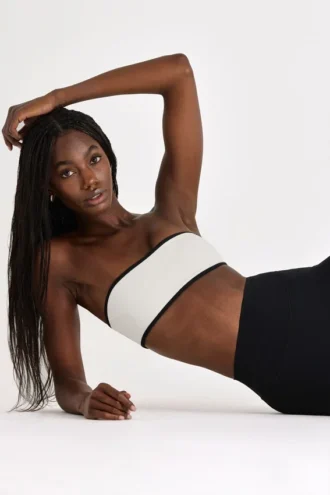 Reggiseno sportivo a fascia Soft Active in avorio