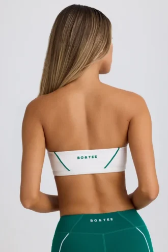Reggiseno sportivo a fascia Soft Active in bianco