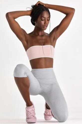 Reggiseno sportivo a fascia Soft Active in Blush Marl
