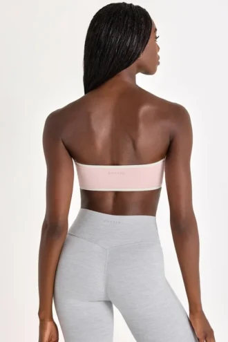 Reggiseno sportivo a fascia Soft Active in Blush Marl