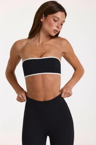 Reggiseno sportivo a fascia Soft Active in nero