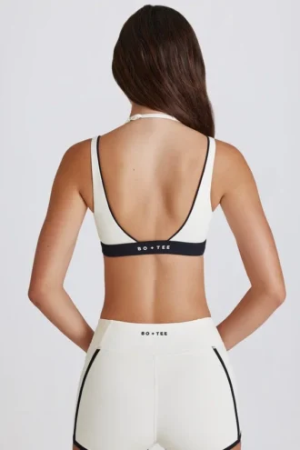Reggiseno sportivo a strati Soft Active in avorio