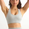 Reggiseno sportivo con dorso a vogatore FlexiRib in grigio Reggiseno sportivo con dorso a vogatore FlexiRib in grigio