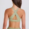 Reggiseno sportivo con scollo a V e spalline incrociate in Matcha Reggiseno sportivo con scollo a V e spalline incrociate in Matcha