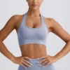 Reggiseno sportivo con scollo all’americana Define Luxe in grigio blu Reggiseno sportivo con scollo all’americana Define Luxe in grigio blu