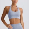 Reggiseno sportivo con scollo all’americana Define Luxe in grigio blu Reggiseno sportivo con scollo all’americana Define Luxe in grigio blu