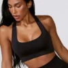 Reggiseno sportivo Define Luxe con cut-out in nero Reggiseno sportivo Define Luxe con cut-out in nero