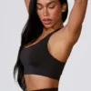 Reggiseno sportivo Define Luxe con cut-out in nero Reggiseno sportivo Define Luxe con cut-out in nero