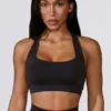 Reggiseno sportivo Define Luxe con cut-out in nero Reggiseno sportivo Define Luxe con cut-out in nero