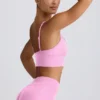 Reggiseno sportivo Define Luxe con scollo a V in rosa bubblegum Reggiseno sportivo Define Luxe con scollo a V in rosa bubblegum