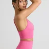 Reggiseno sportivo Define Luxe con scollo a V in rosa shocking Reggiseno sportivo Define Luxe con scollo a V in rosa shocking