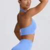 Reggiseno sportivo Define Luxe con scollo all’americana in azzurro Reggiseno sportivo Define Luxe con scollo all’americana in azzurro