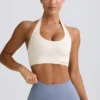 Reggiseno sportivo Define Luxe con scollo all’americana in bianco Reggiseno sportivo Define Luxe con scollo all’americana in bianco