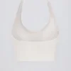 Reggiseno sportivo Define Luxe con scollo all’americana in bianco Reggiseno sportivo Define Luxe con scollo all’americana in bianco