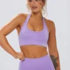 Reggiseno sportivo Define Luxe con scollo all’americana in lilla Reggiseno sportivo Define Luxe con scollo all’americana in lilla