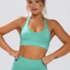 Reggiseno sportivo Define Luxe con scollo all’americana in menta Reggiseno sportivo Define Luxe con scollo all’americana in menta