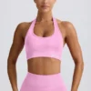 Reggiseno sportivo Define Luxe con scollo all’americana in rosa bubblegum Reggiseno sportivo Define Luxe con scollo all’americana in rosa bubblegum