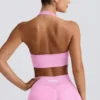 Reggiseno sportivo Define Luxe con scollo all’americana in rosa bubblegum Reggiseno sportivo Define Luxe con scollo all’americana in rosa bubblegum