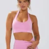 Reggiseno sportivo Define Luxe con scollo all’americana in rosa bubblegum Reggiseno sportivo Define Luxe con scollo all’americana in rosa bubblegum