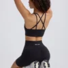 Reggiseno sportivo Define Luxe con spalline in nero Reggiseno sportivo Define Luxe con spalline in nero