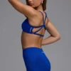 Reggiseno sportivo Define Luxe Multiway con schiena scoperta in blu reale Reggiseno sportivo Define Luxe Multiway con schiena scoperta in blu reale
