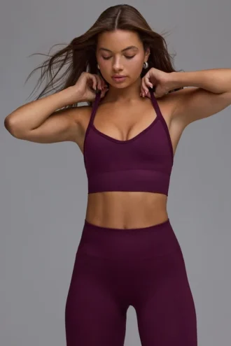 Reggiseno sportivo Define Luxe Multiway in Grape