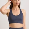 Reggiseno sportivo FlexiRib con dorso a vogatore in Indigo Slate Reggiseno sportivo FlexiRib con dorso a vogatore in Indigo Slate