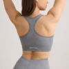 Reggiseno sportivo FlexiRib con spalline larghe in grigio melange Reggiseno sportivo FlexiRib con spalline larghe in grigio melange