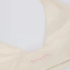 Reggiseno sportivo in jersey spazzolato con scollo a V in avorio melange Reggiseno sportivo in jersey spazzolato con scollo a V in avorio melange