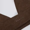 Reggiseno sportivo in jersey spazzolato con scollo a V in Pecan Marl Reggiseno sportivo in jersey spazzolato con scollo a V in Pecan Marl