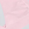Reggiseno sportivo in jersey spazzolato con scollo a V in rosa pallido melange Reggiseno sportivo in jersey spazzolato con scollo a V in rosa pallido melange