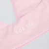 Reggiseno sportivo in jersey spazzolato con scollo a V in rosa pallido melange Reggiseno sportivo in jersey spazzolato con scollo a V in rosa pallido melange