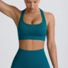 Reggiseno sportivo senza cuciture con dorso a T Super Sculpt in verde acqua Reggiseno sportivo senza cuciture con dorso a T Super Sculpt in verde acqua