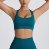 Reggiseno sportivo senza cuciture con dorso a T Super Sculpt in verde acqua Reggiseno sportivo senza cuciture con dorso a T Super Sculpt in verde acqua