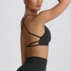 Reggiseno sportivo senza cuciture e senza schienale Super Sculpt in color cenere Reggiseno sportivo senza cuciture e senza schienale Super Sculpt in color cenere
