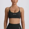 Reggiseno sportivo senza cuciture e senza schienale Super Sculpt in color cenere Reggiseno sportivo senza cuciture e senza schienale Super Sculpt in color cenere