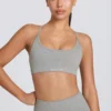 Reggiseno sportivo senza cuciture e senza schienale Super Sculpt in grigio melange Reggiseno sportivo senza cuciture e senza schienale Super Sculpt in grigio melange