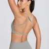 Reggiseno sportivo senza cuciture e senza schienale Super Sculpt in grigio melange Reggiseno sportivo senza cuciture e senza schienale Super Sculpt in grigio melange